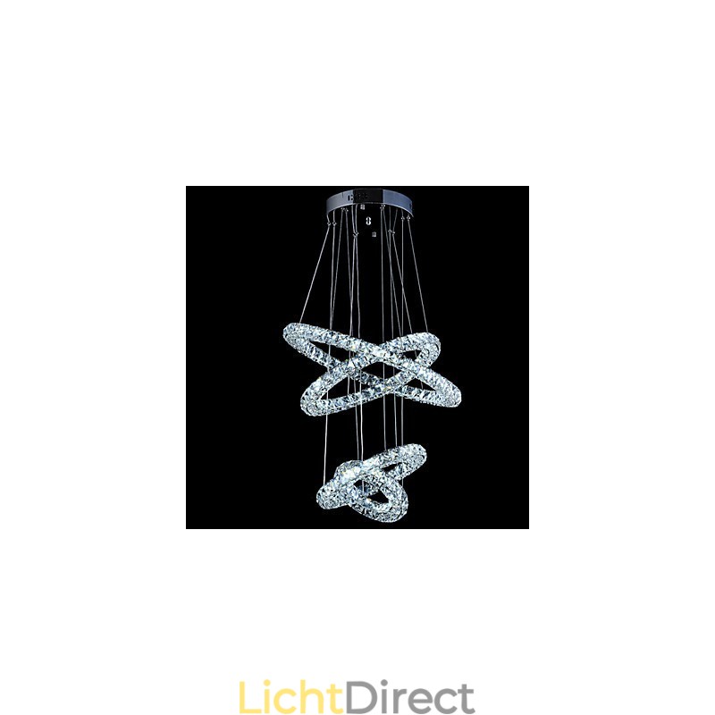 Kristallen ring hanglamp moderne plafond kroonluchter verlichting lamp armaturen met
