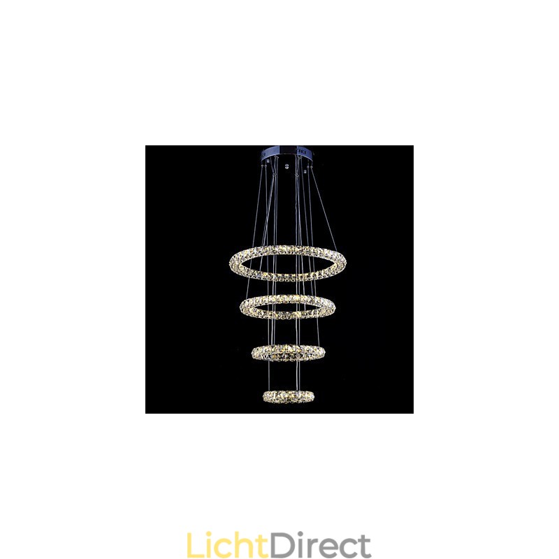 Kristallen ring hanglamp moderne plafond kroonluchter verlichting lamp armaturen met