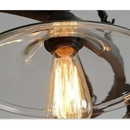 Traditionele Klassieke Vintage Retro Lantaarn Land Mini Stijl Schilderij Metalen Hanglamp Eetkamer