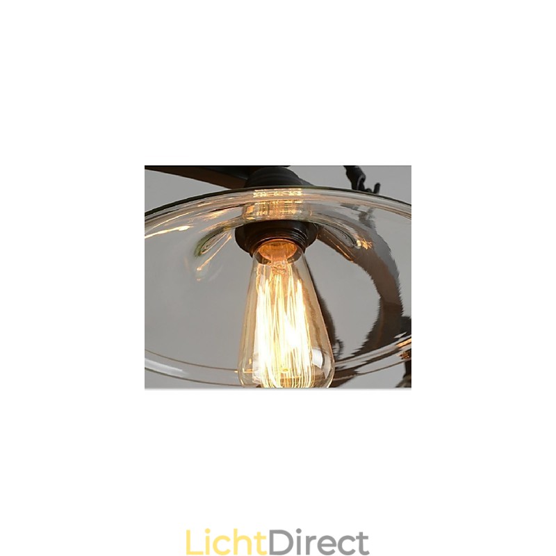 Traditionele Klassieke Vintage Retro Lantaarn Land Mini Stijl Schilderij Metalen Hanglamp Eetkamer