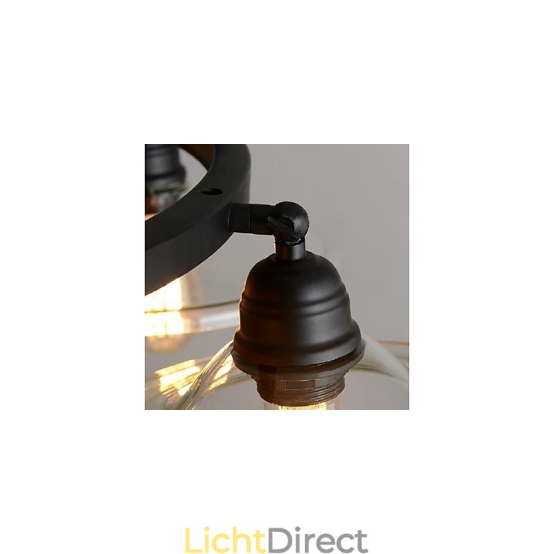 Traditionele Klassieke Vintage Retro Lantaarn Land Mini Stijl Schilderij Metalen Hanglamp Eetkamer