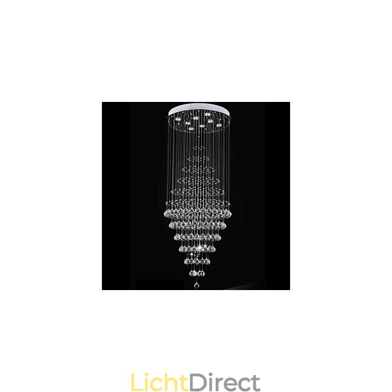 Moderne kristallen kroonluchter verlichting hanglamp plafondlamp armaturen met 8 lampen H180CM