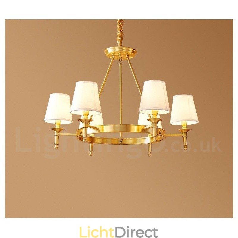 Puur messing ronde kroonluchter hanglamp traditioneel klassiek