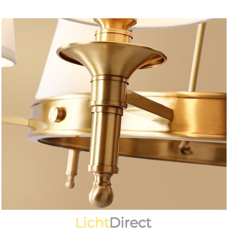 Puur messing ronde kroonluchter hanglamp traditioneel klassiek