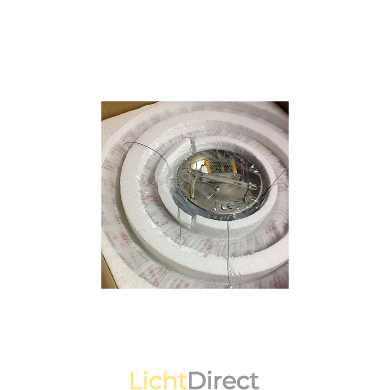 Hanglampen Plafondlamp Kroonluchter Verlichting Rond 4 Ringen Grote Ring Amber Kristal en Ander Helder Kristal