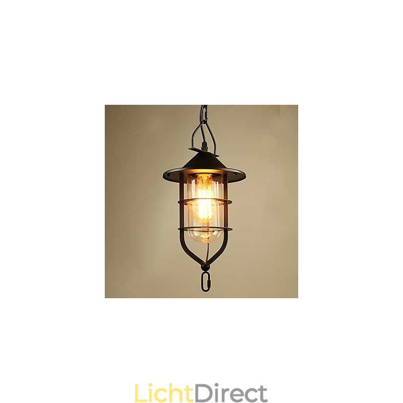 Vintage Land Schilderij Metalen Hanglamp Garage