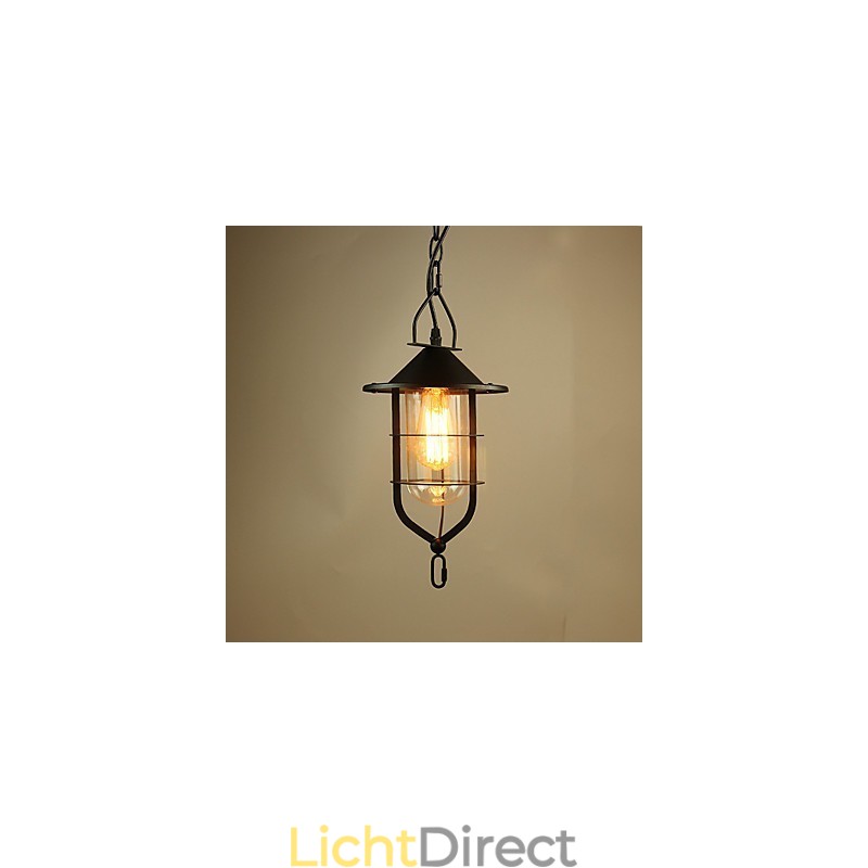 Vintage Land Schilderij Metalen Hanglamp Garage