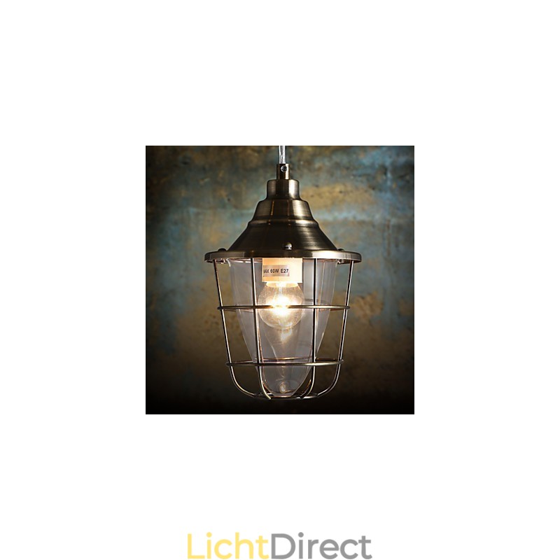 Retro Mini Stijl Gegalvaniseerde Metalen Hanglamp