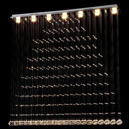 K9 Kristallen Hanglamp Hangende Draad Kroonluchter Verlichting Plafondlamp Binnen Café