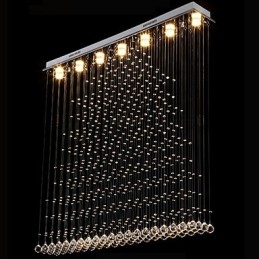K9 Kristallen Hanglamp Hangende Draad Kroonluchter Verlichting Plafondlamp Binnen Café