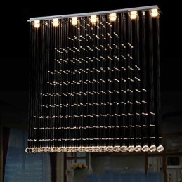 K9 Kristallen Hanglamp Hangende Draad Kroonluchter Verlichting Plafondlamp Binnen Café