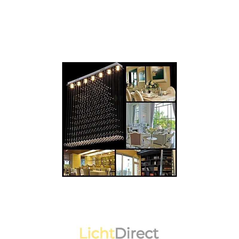 K9 Kristallen Hanglamp Hangende Draad Kroonluchter Verlichting Plafondlamp Binnen Café