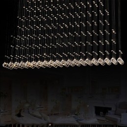 K9 Kristallen Hanglamp Hangende Draad Kroonluchter Verlichting Plafondlamp Binnen Café