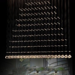 K9 Kristallen Hanglamp Hangende Draad Kroonluchter Verlichting Plafondlamp Binnen Café