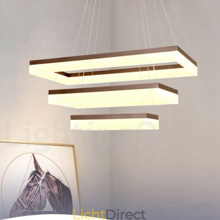 Wi-Fi Smart Dimbare 3-laags moderne, eigentijdse stijl hanglamp voor thuis Wi-Fi Smart Dimbare 3-laags moderne, eigentijdse stijl hanglamp voor thuis