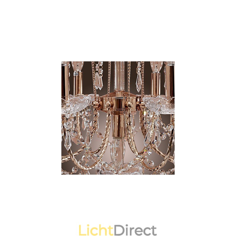 Elegante kristallen kroonluchter met 9 lampen