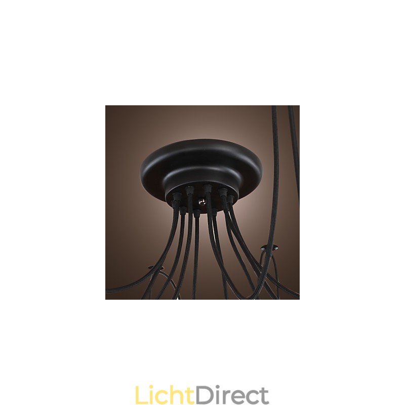 Kroonluchter Vintage Design Lampen Inbegrepen Living 10 Lampen Hanglamp