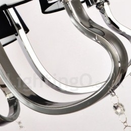 Moderne eigentijdse traditionele klassieke rustieke lodge vintage land eiland chromen metalen kroonluchter