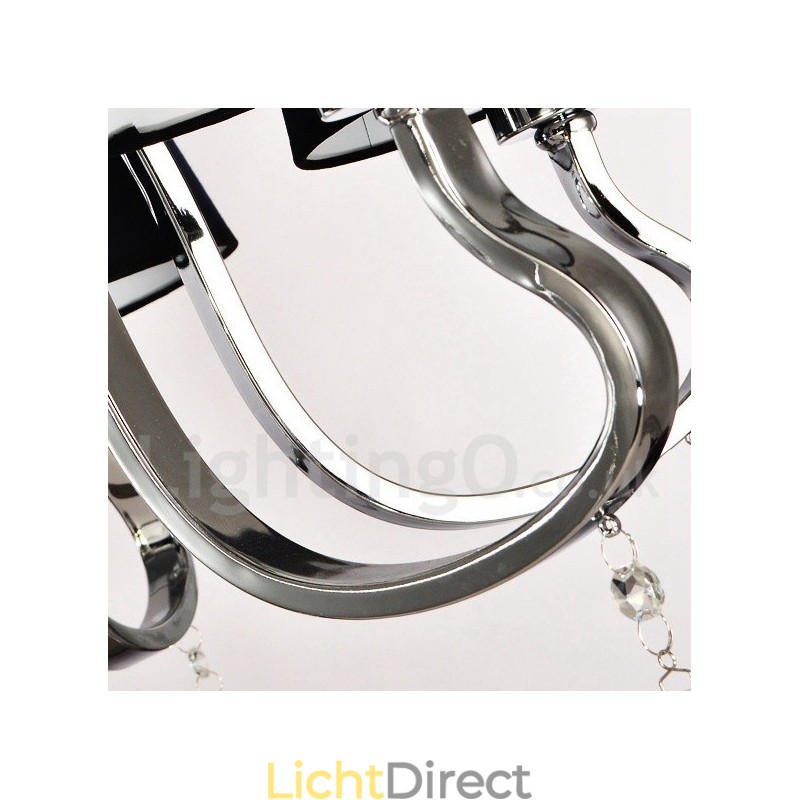 Moderne eigentijdse traditionele klassieke rustieke lodge vintage land eiland chromen metalen kroonluchter