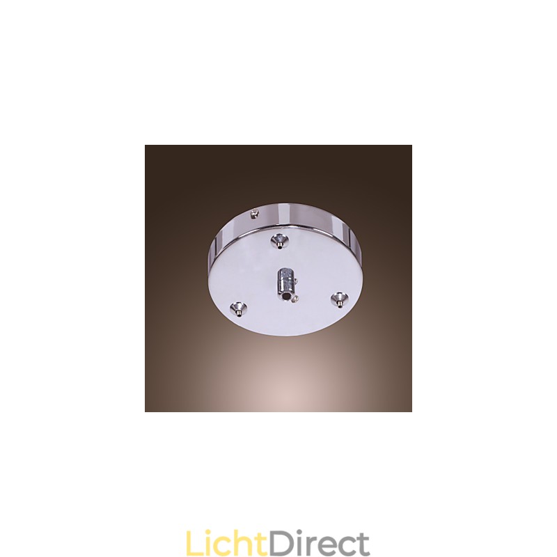 Artistieke 6-lichts kristallen hanglamp met glazen kap