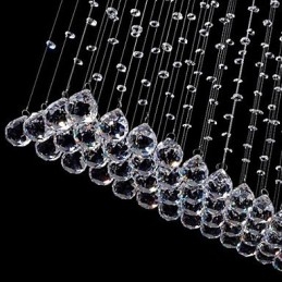 Moderne eigentijdse traditionele klassieke rustieke lodge vintage land eiland kristal gegalvaniseerde metalen hanglamp