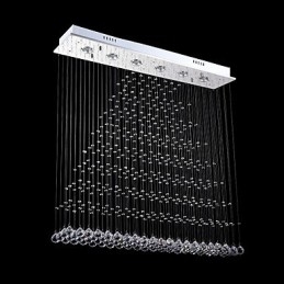 Moderne eigentijdse traditionele klassieke rustieke lodge vintage land eiland kristal gegalvaniseerde metalen hanglamp