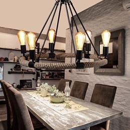 Kroonluchter Hanglamp Mini Stijl Rustieke Lodge Metaal
