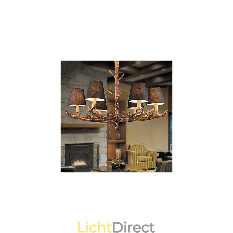 Kroonluchter Hanglamp Vintage Hars