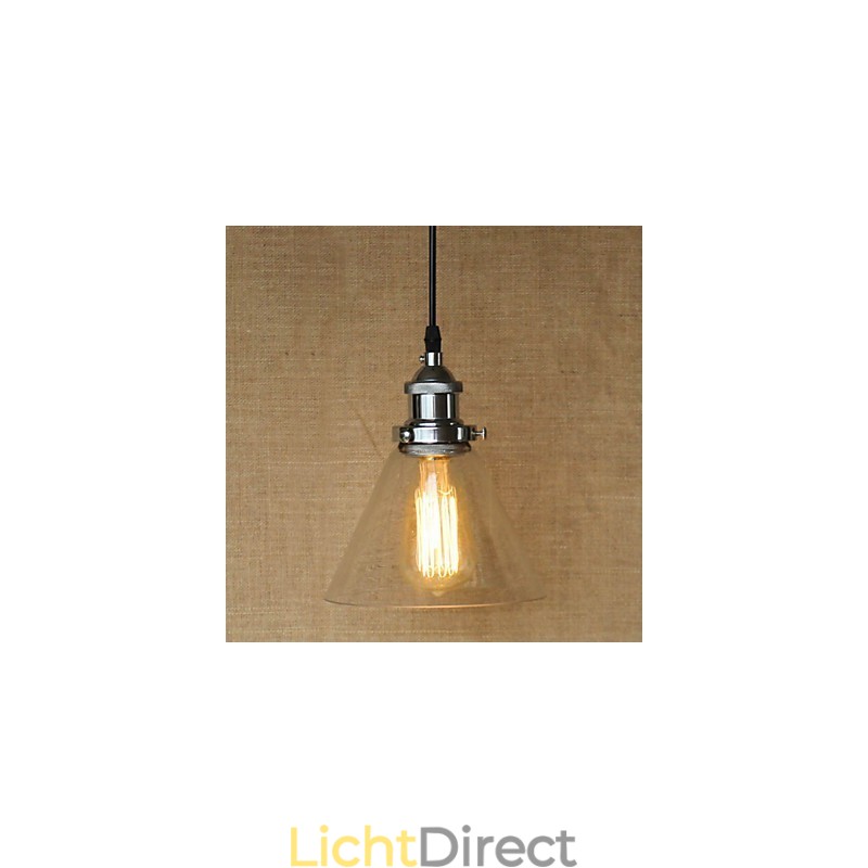 Traditionele klassieke vintage retro landelijke globe hanglamp