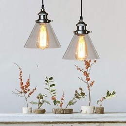 Traditionele klassieke vintage retro landelijke globe hanglamp