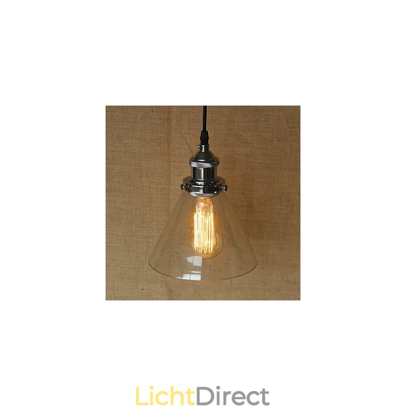 Traditionele klassieke vintage retro landelijke globe hanglamp