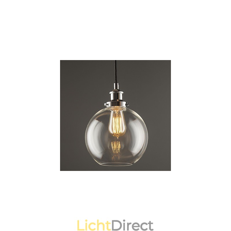 Traditionele klassieke vintage retro landelijke globe hanglamp