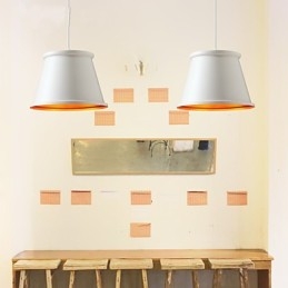 Klassieke rustieke lodge vintage mini-stijl schilderij metalen hanglamp