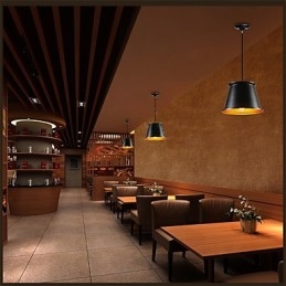 Klassieke rustieke lodge vintage mini-stijl schilderij metalen hanglamp