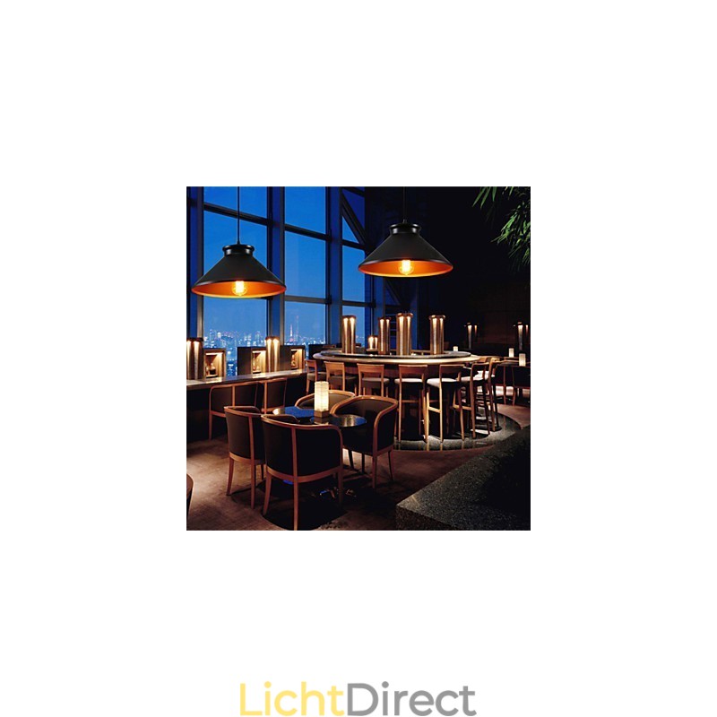 Traditionele Vintage Retro Mini Stijl Schilderij Metalen Hanglamp