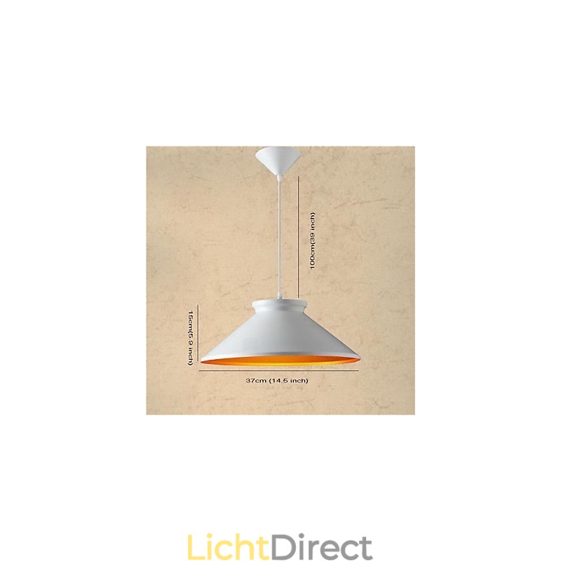 Traditionele Vintage Retro Mini Stijl Schilderij Metalen Hanglamp