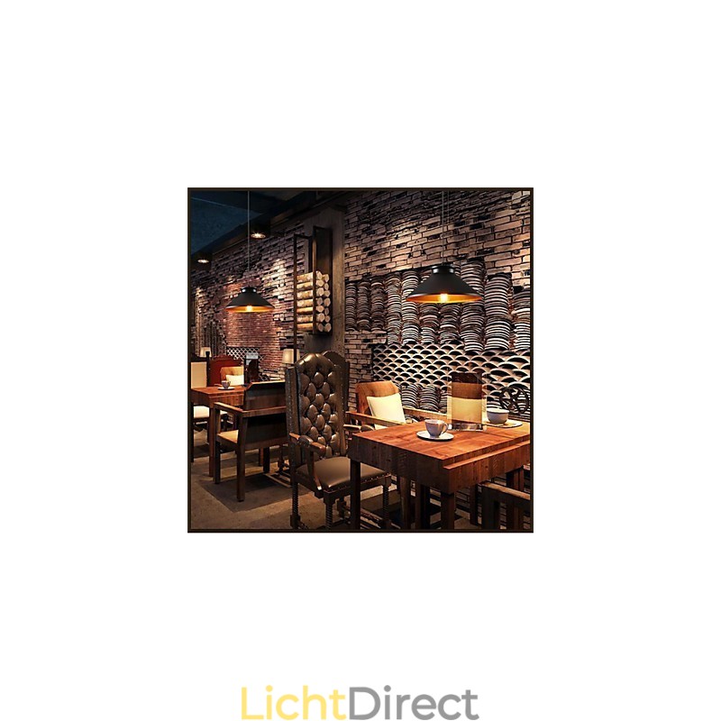 Traditionele Vintage Retro Mini Stijl Schilderij Metalen Hanglamp