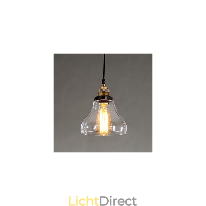 Traditionele klassieke vintage retro landelijke globe hanglamp