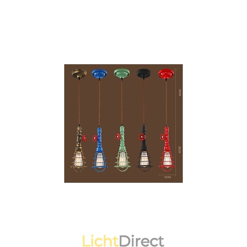 E26 Vintage Hanglamp Waterpijp Design Verlichting