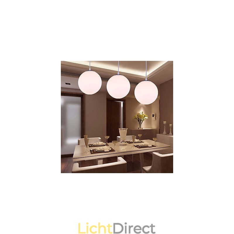 1 Lichts Hedendaagse Glazen Hanglamp