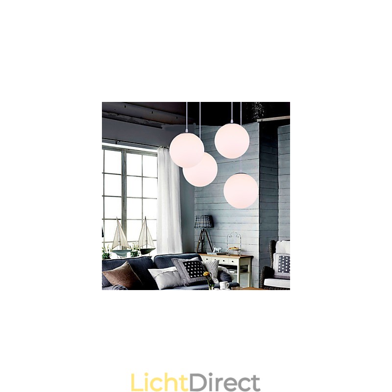 1 Lichts Hedendaagse Glazen Hanglamp