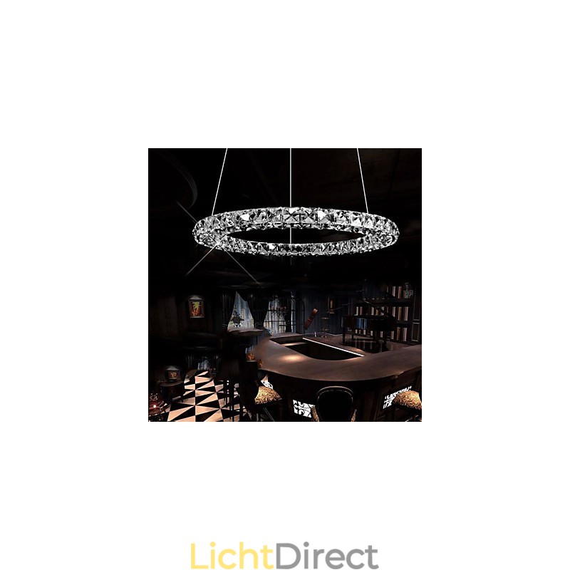 Kristallen hanglamp moderne enkele D40CM drie zijden K9 kristal binnen plafondlampen lampen armaturen