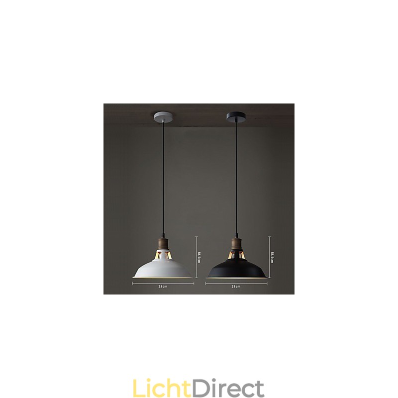 Industriële Vintagen Mini Metalen Hanglamp 1 Licht Multi Kleur Optioneel