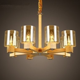 Hanglampen Landelijk Hout Bamboe