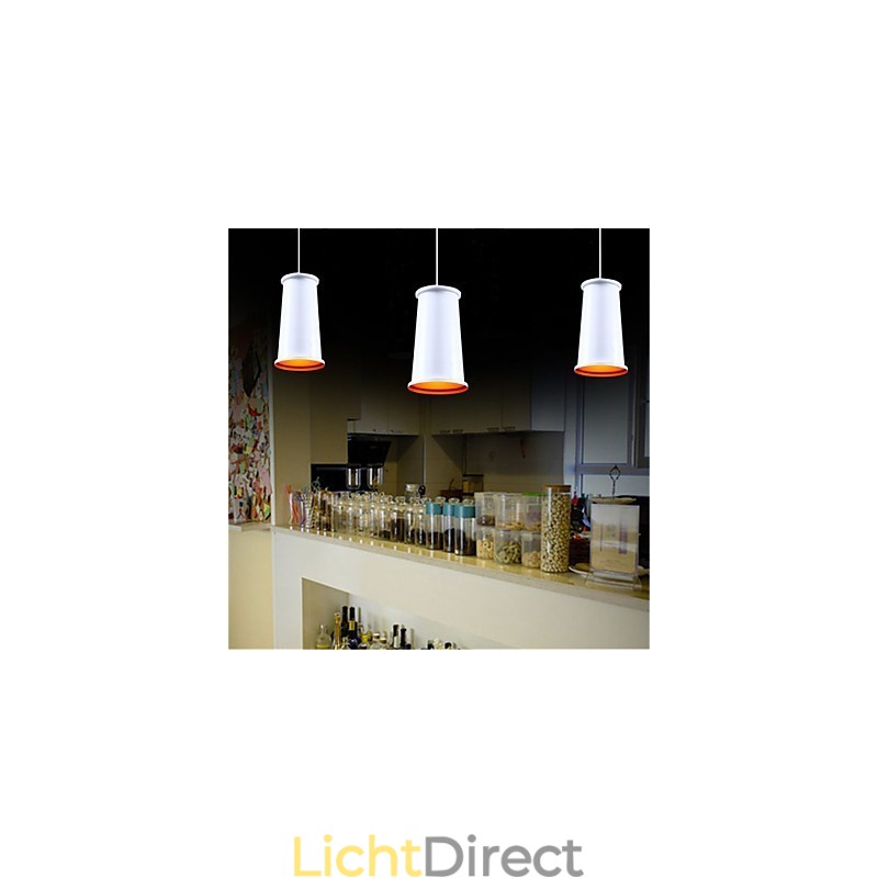 Klassieke rustieke vintage mini-stijl schilderij metalen hanglamp