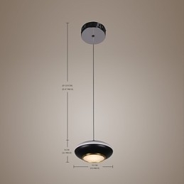 9W Modern Vliegende schotel Ontwerp Hoge Kwaliteit Hanglamp Café
