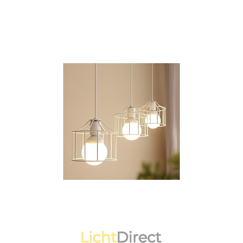 1 lampen landelijke metalen hanglamp