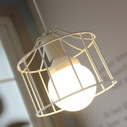 1 lampen landelijke metalen hanglamp