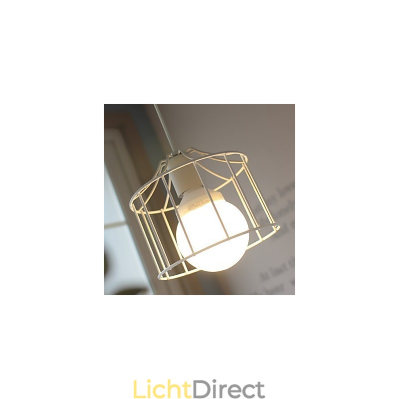 1 lampen landelijke metalen hanglamp