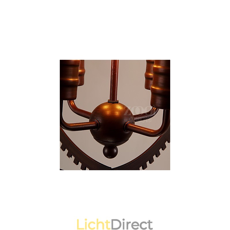 Creatieve Retro Hanglampen Amerikaanse Landelijke Smeedijzeren Kroonluchter